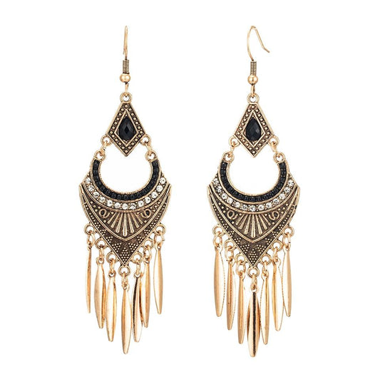 Dangle Drop Long Earrings With Tassels Earrings - The Burner Shop