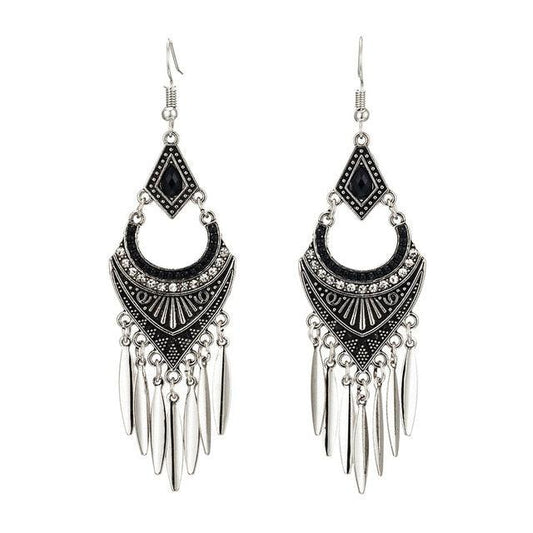 Dangle Drop Long Earrings With Tassels Earrings - The Burner Shop