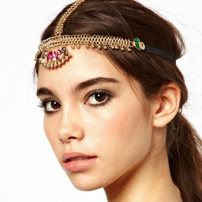 Draping Boho Head Chain Hair Accessories Headwear - The Burner Shop