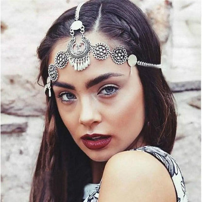 Draping Boho Head Chain Hair Accessories Headwear - The Burner Shop