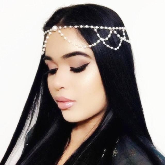 Draping Boho Head Chain Hair Accessories Headwear - The Burner Shop