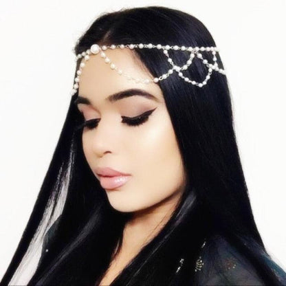 Draping Boho Head Chain Hair Accessories Headwear - The Burner Shop