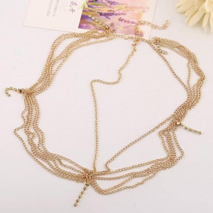 Draping Boho Head Chain Hair Accessories Headwear - The Burner Shop