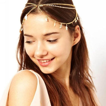 Draping Boho Head Chain Hair Accessories Headwear - The Burner Shop
