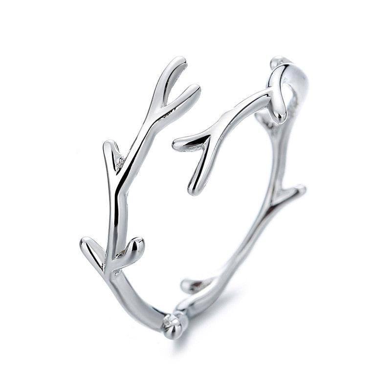 Elegant Branch Silver Ring Rings - The Burner Shop