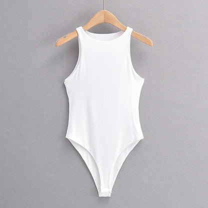 Elegant Sleeveless Bodysuit Bodysuit - The Burner Shop