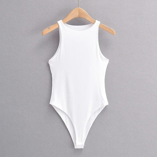 Elegant Sleeveless Bodysuit Bodysuit - The Burner Shop