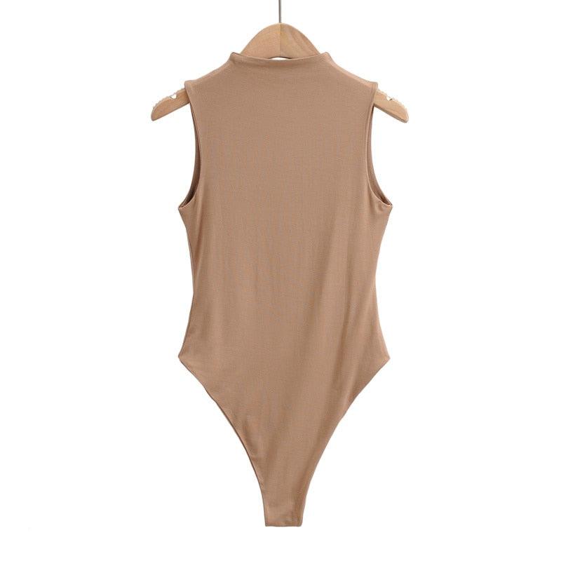 Elegant Sleeveless Bodysuit Bodysuit - The Burner Shop