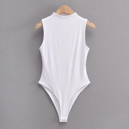 Elegant Sleeveless Bodysuit Bodysuit - The Burner Shop