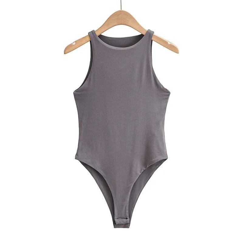 Elegant Sleeveless Bodysuit Bodysuit - The Burner Shop