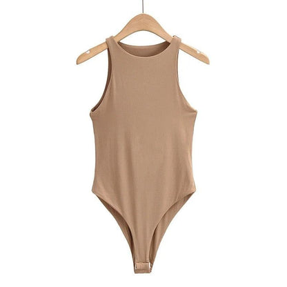 Elegant Sleeveless Bodysuit Bodysuit - The Burner Shop