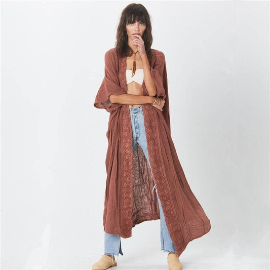 Embroidery Summer Cardigan Cardigans - The Burner Shop