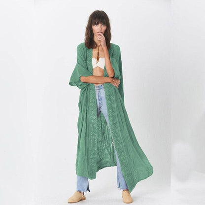 Embroidery Summer Cardigan Cardigans - The Burner Shop