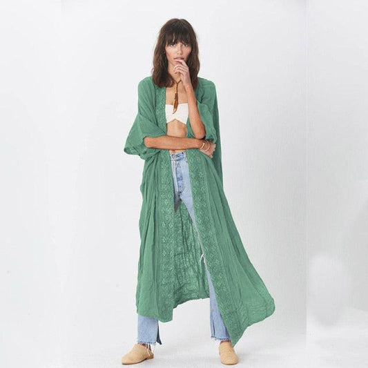 Embroidery Summer Cardigan Cardigans - The Burner Shop