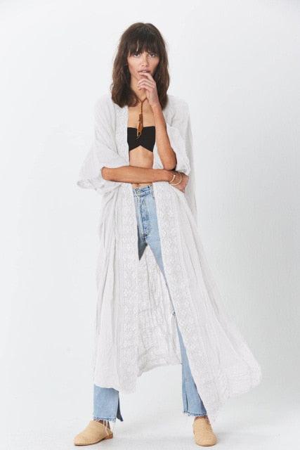 Embroidery Summer Cardigan Cardigans - The Burner Shop