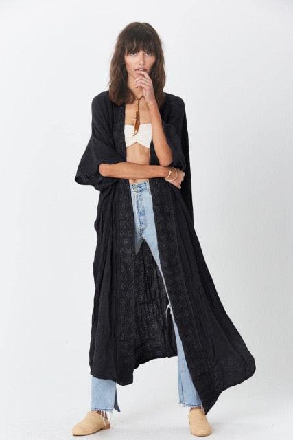 Embroidery Summer Cardigan Cardigans - The Burner Shop