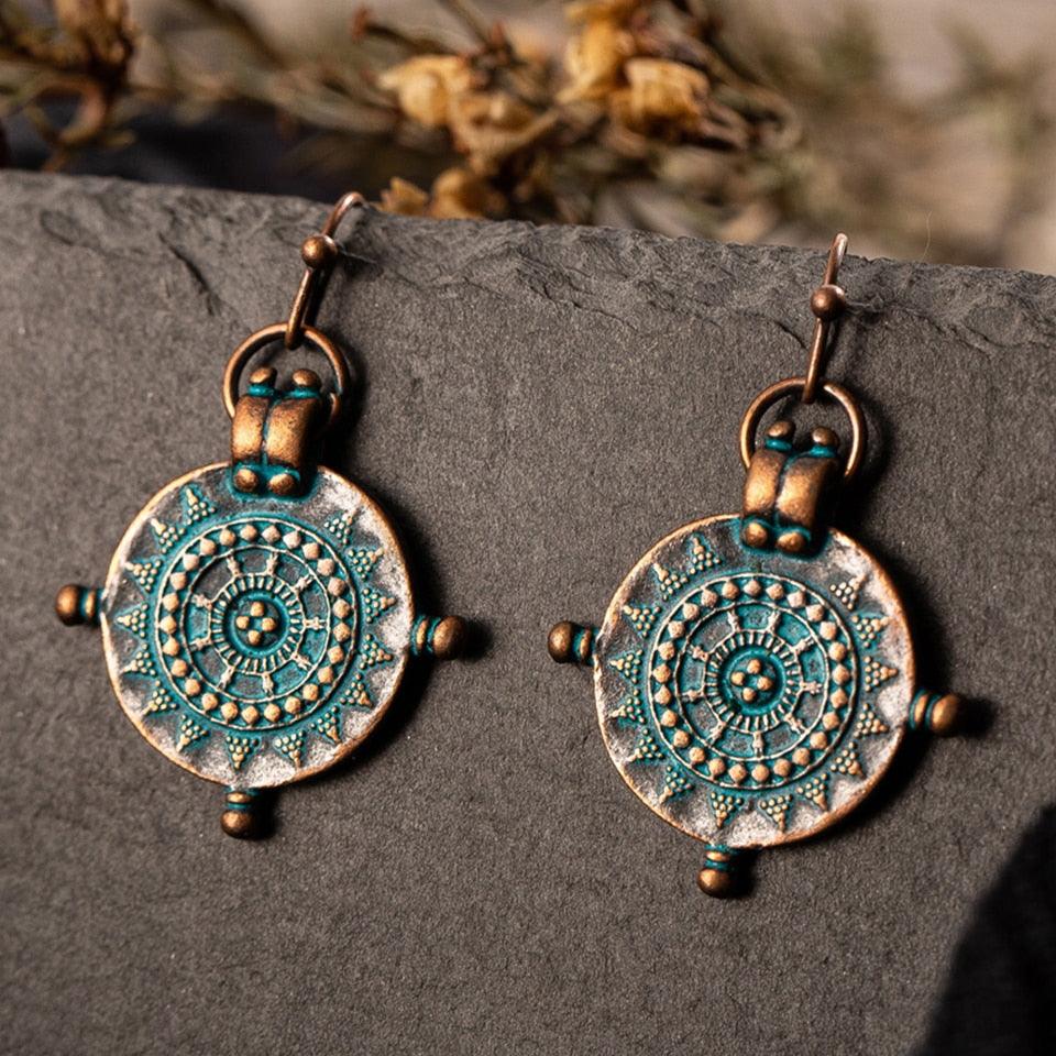 Ethnic Geometric Earrings Earrings - The Burner Shop