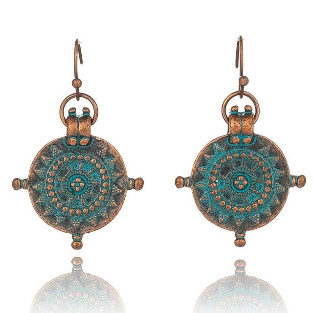 Ethnic Geometric Earrings Earrings - The Burner Shop