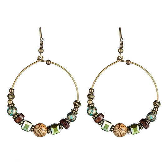 Ethnic Round Tassel Earrings Earrings - The Burner Shop
