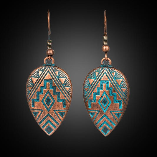 Ethnic Water Drop Earrings Earrings - The Burner Shop