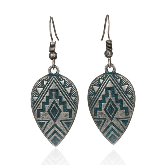 Ethnic Water Drop Earrings Earrings - The Burner Shop