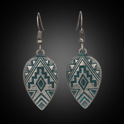 Ethnic Water Drop Earrings Earrings - The Burner Shop
