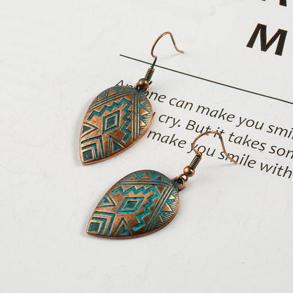 Ethnic Water Drop Earrings Earrings - The Burner Shop