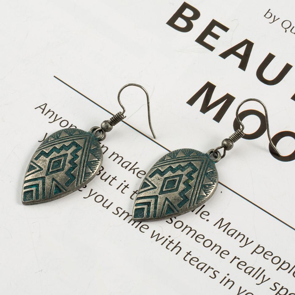 Ethnic Water Drop Earrings Earrings - The Burner Shop