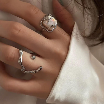 Fashion Silver Minimalist Rings Rings - The Burner Shop