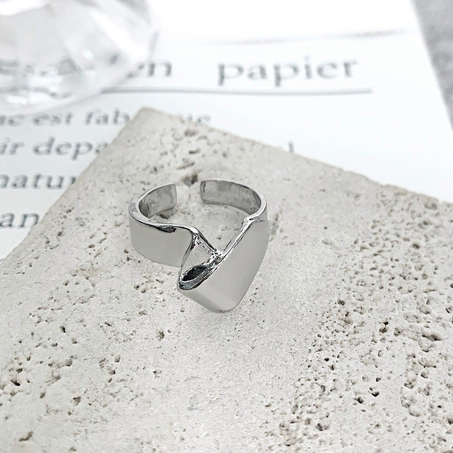 Fashion Silver Minimalist Rings Rings - The Burner Shop