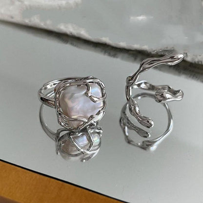 Fashion Silver Minimalist Rings Rings - The Burner Shop