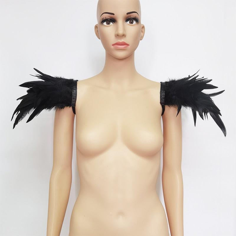 Feather Shoulder Wings costumes - The Burner Shop