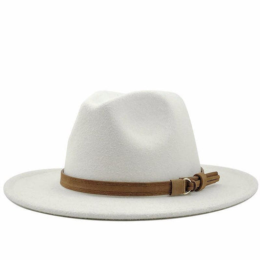 Fedora Hat With Leather Ribbon Hats - The Burner Shop
