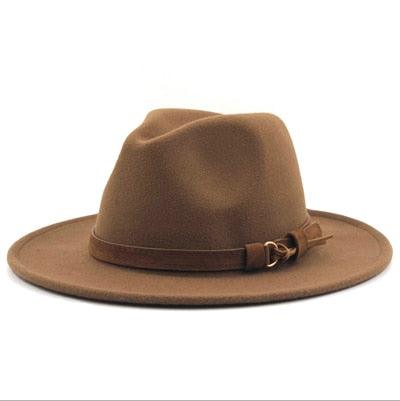 Fedora Hat With Leather Ribbon Hats - The Burner Shop