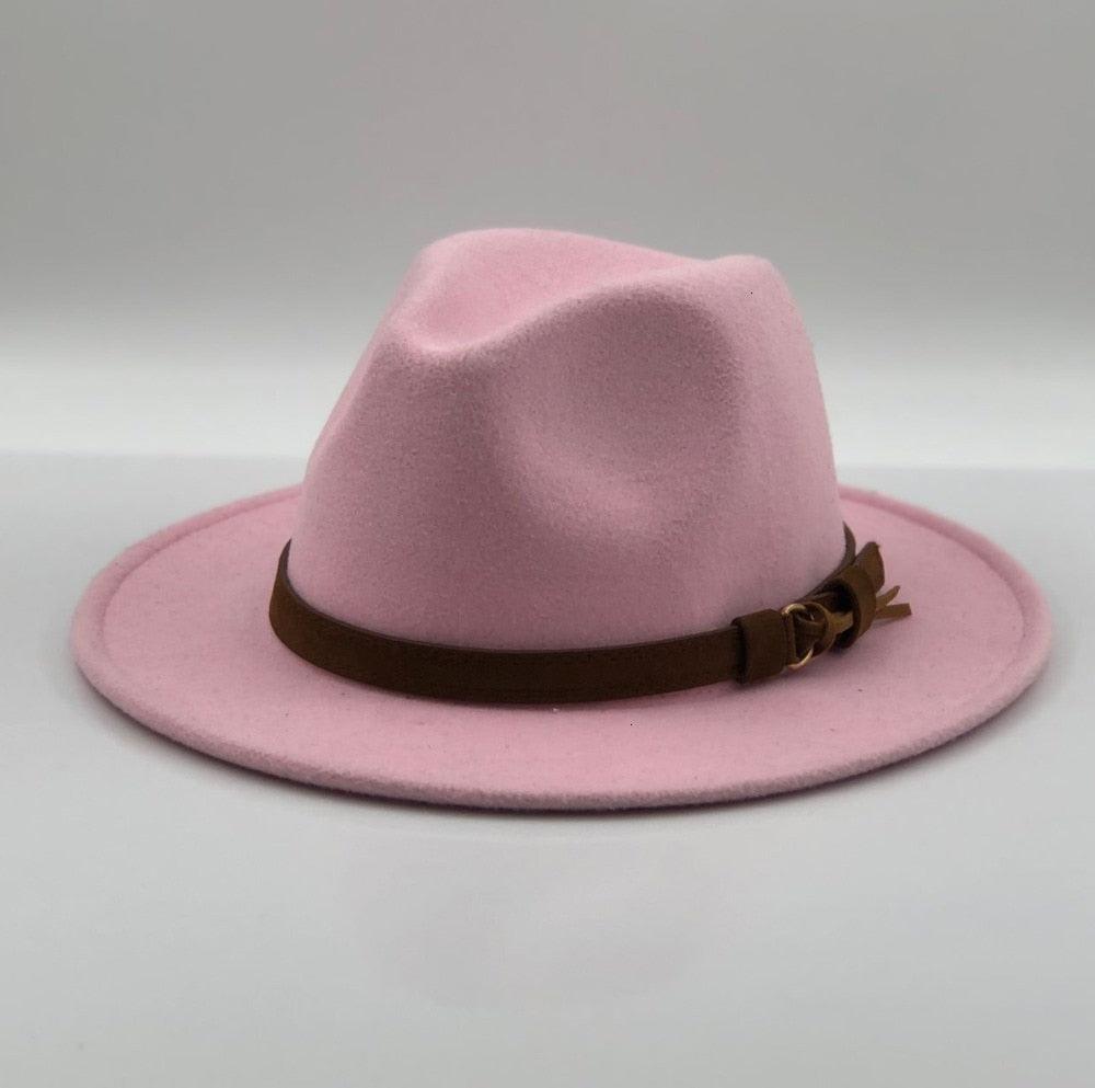 Fedora Hat With Leather Ribbon Hats - The Burner Shop