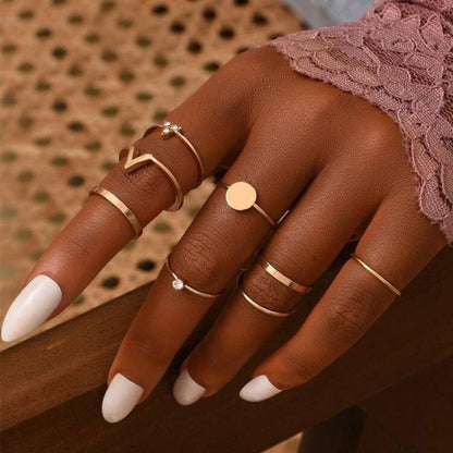 Femme Boho Matching Ring Set Rings - The Burner Shop