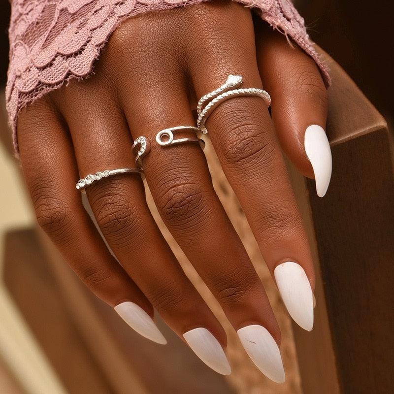 Femme Boho Matching Ring Set Rings - The Burner Shop