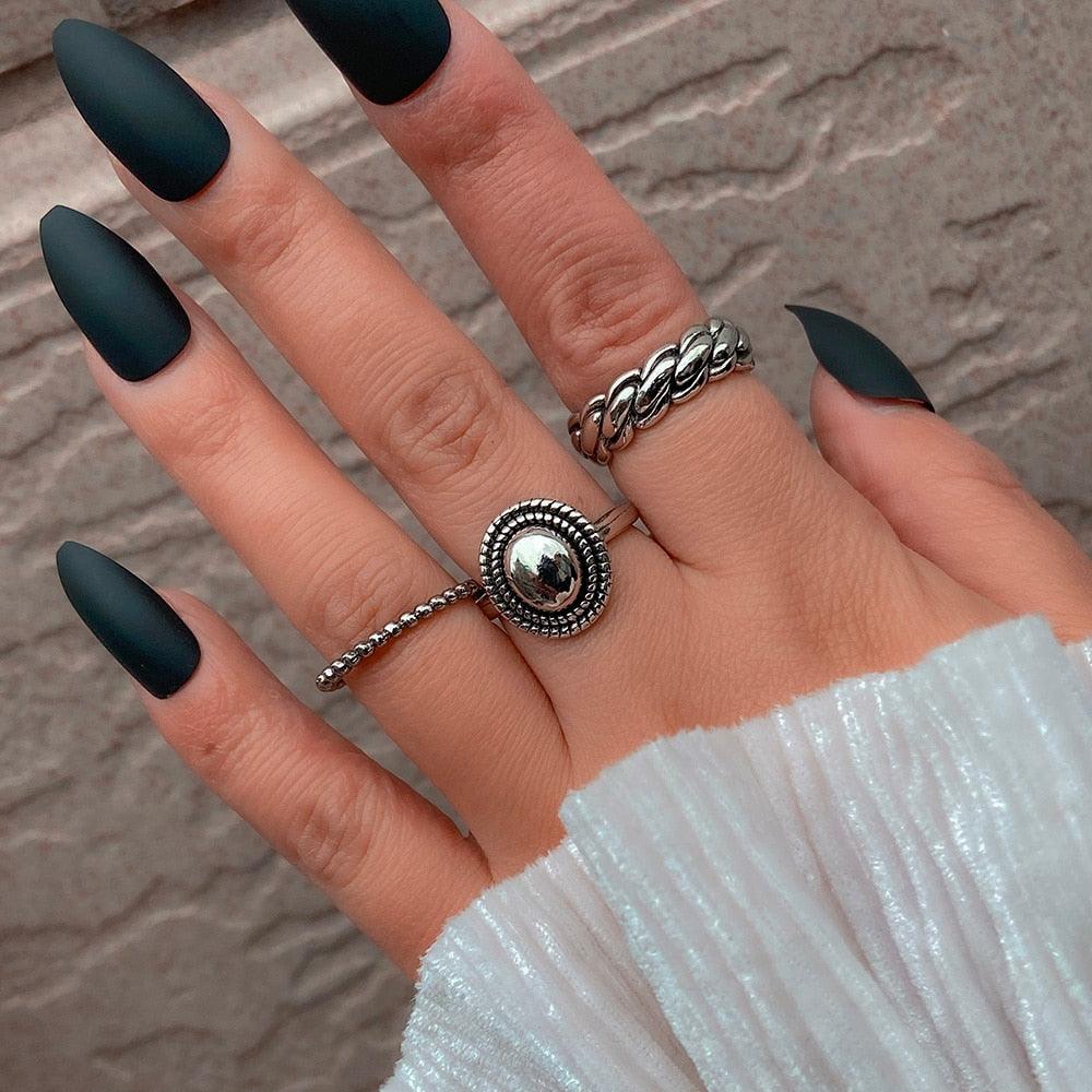 Femme Boho Matching Ring Set Rings - The Burner Shop