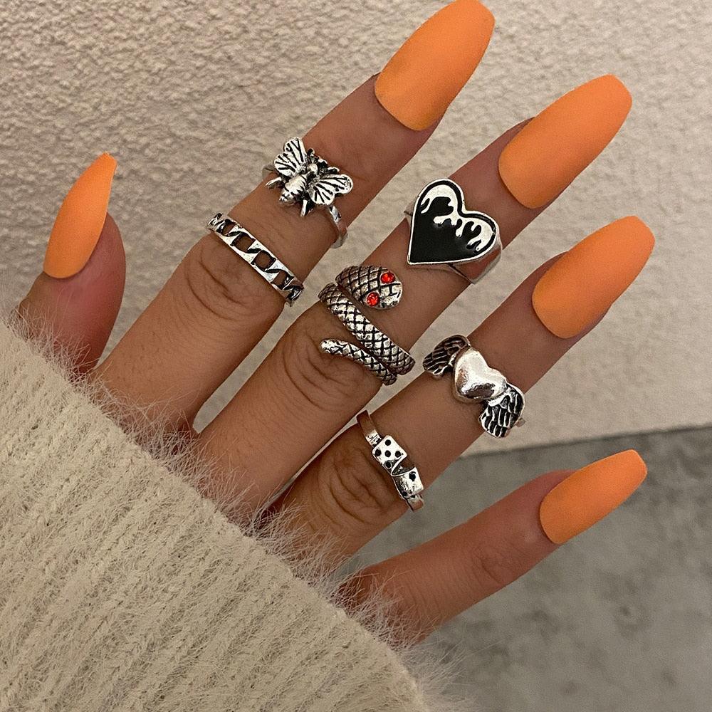 Femme Boho Matching Ring Set Rings - The Burner Shop