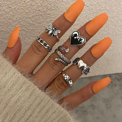 Femme Boho Matching Ring Set Rings - The Burner Shop