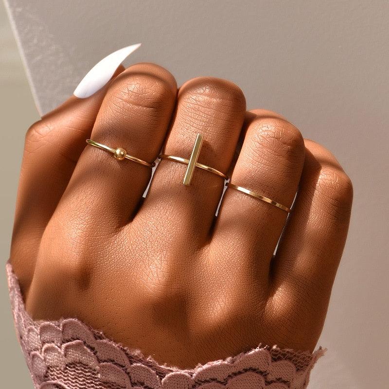 Femme Boho Matching Ring Set Rings - The Burner Shop