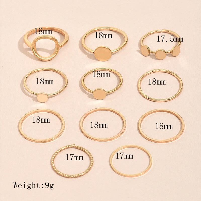 Femme Boho Matching Ring Set Rings - The Burner Shop