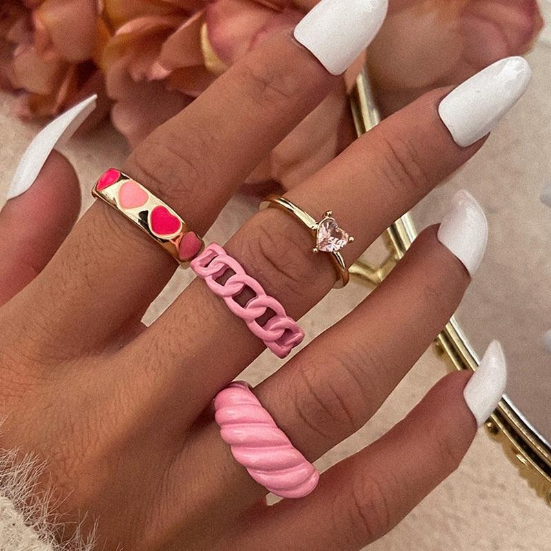 Femme Boho Matching Ring Set Rings - The Burner Shop