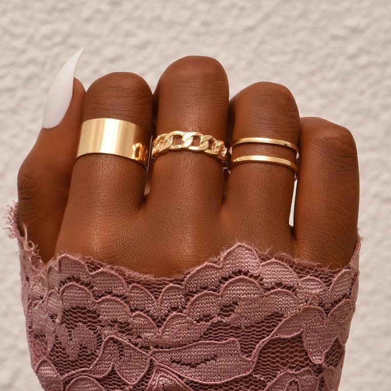 Femme Boho Matching Ring Set Rings - The Burner Shop