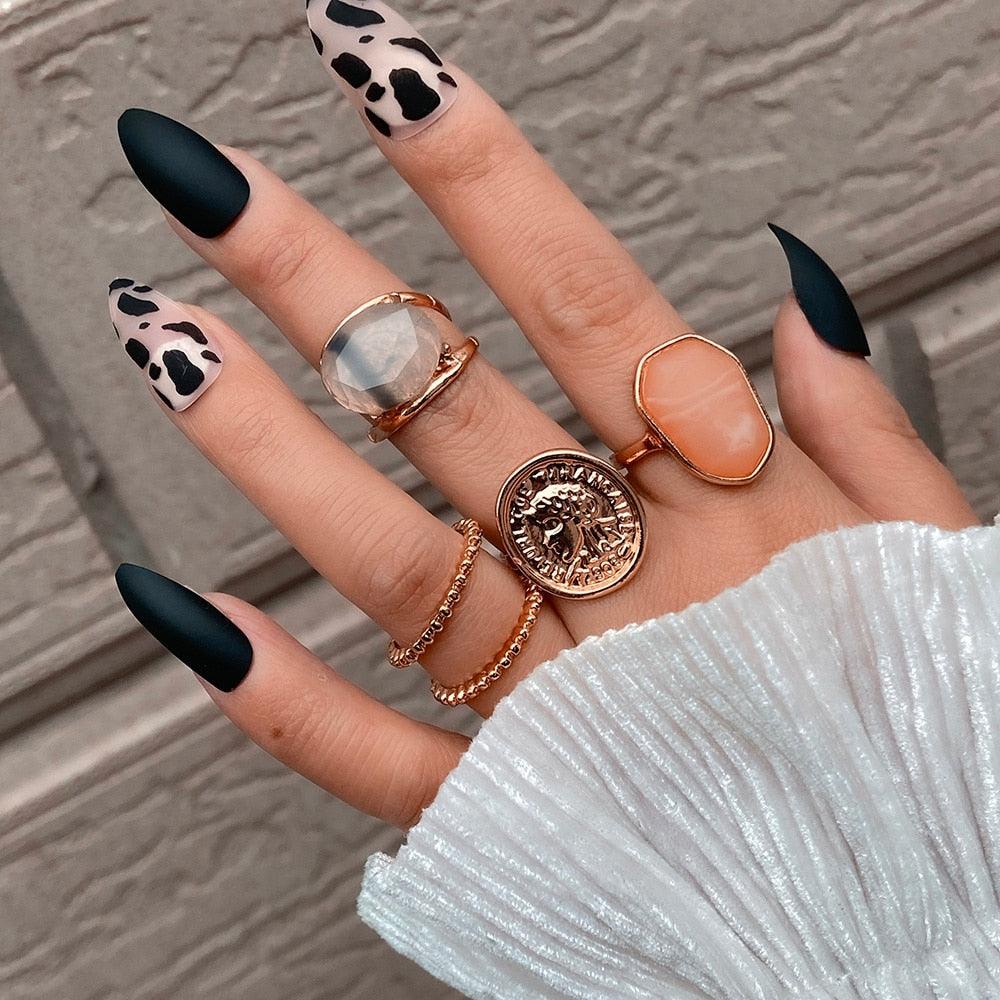 Femme Boho Matching Ring Set Rings - The Burner Shop