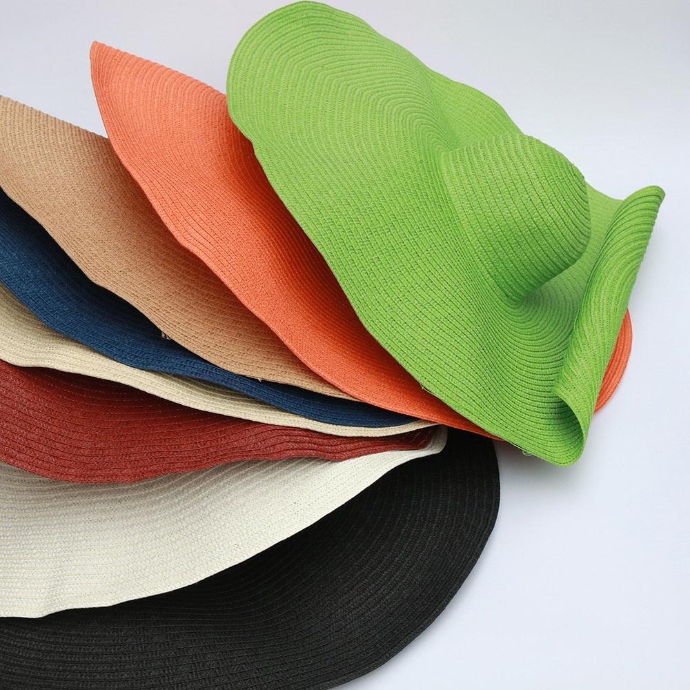 Foldable Women's Oversized Beach Hat Hats - The Burner Shop