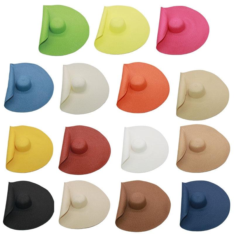 Foldable Women's Oversized Beach Hat Hats - The Burner Shop