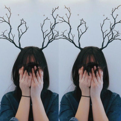 Forest Antlers Headband Headbands - The Burner Shop