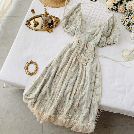 French Style Chiffon Dress dresses - The Burner Shop