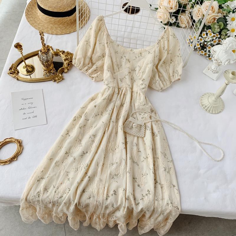 French Style Chiffon Dress dresses - The Burner Shop